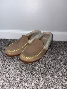 Rothy's Nutmeg Textile The Slipper Shearling Loafers Flat Women’s US  8